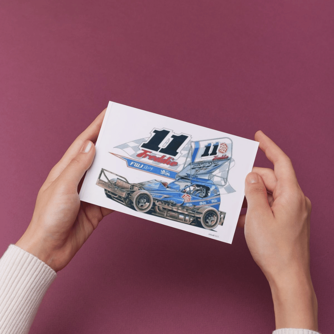 Brisca F1 Sticker #11 Freddie Stickers Stock Car & Banger Toy Tracks