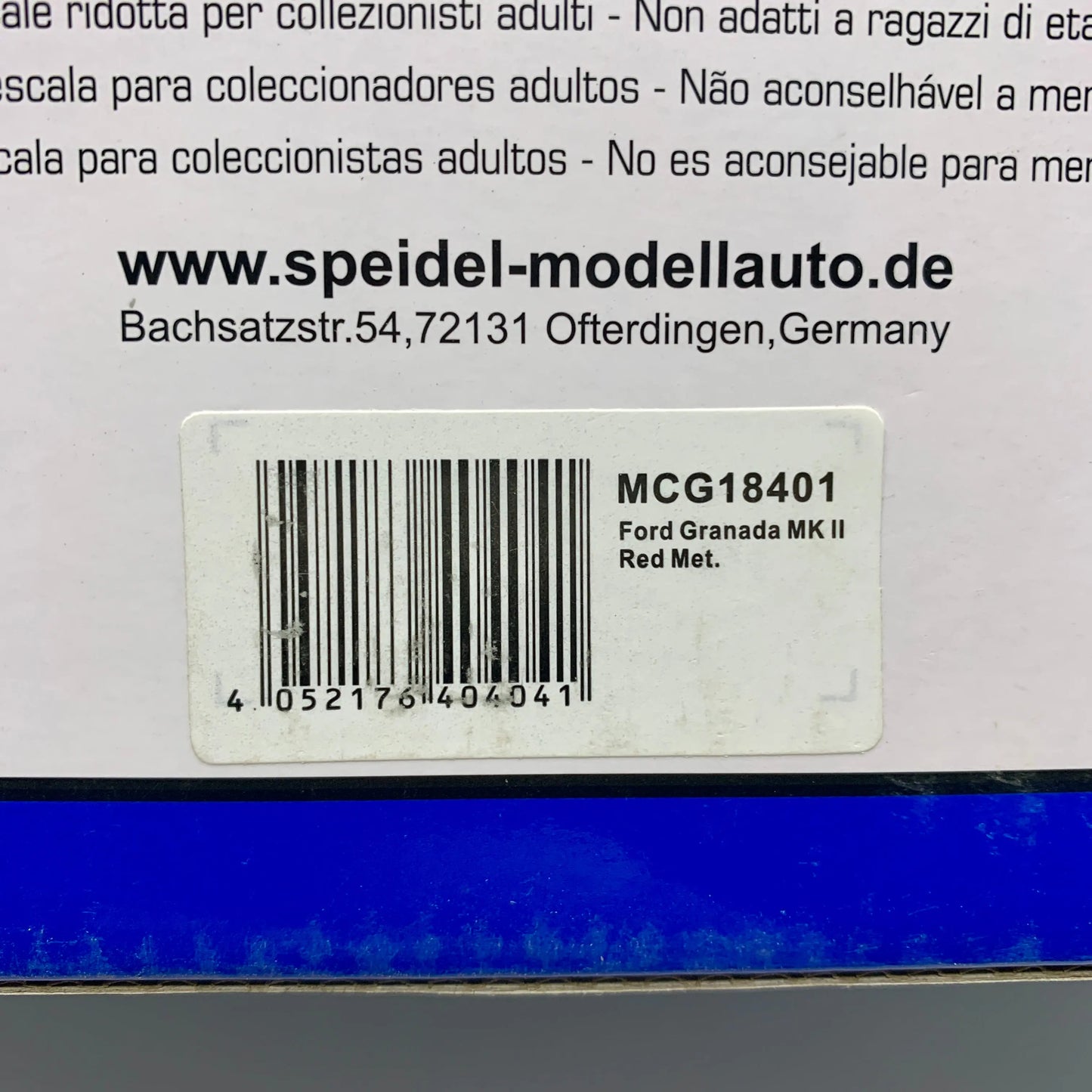 Ford Granada MK II Collectable Cars 1/18 Scale Cars Stock Car & Banger Toy Tracks