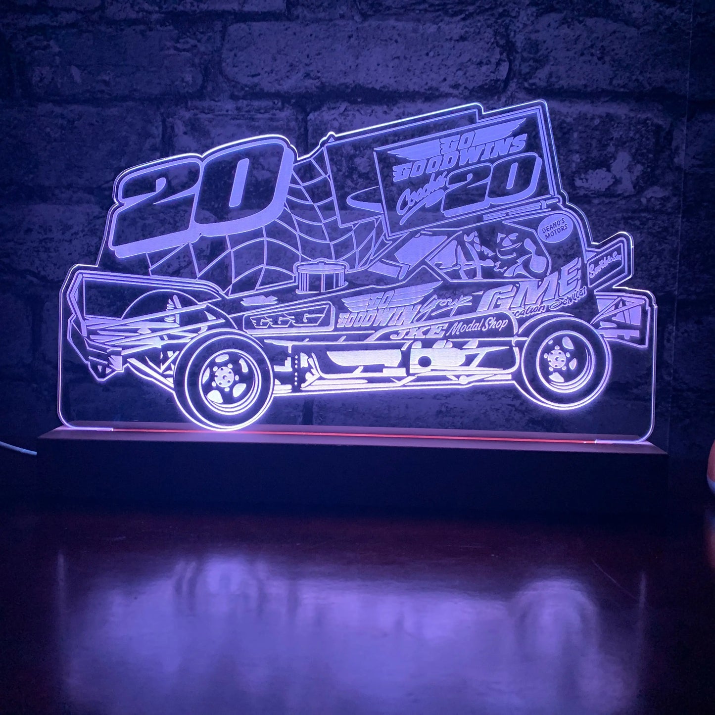 #20 Liam Gilbank Brisca F1 Night Light Night Light Stock Car & Banger Toy Tracks