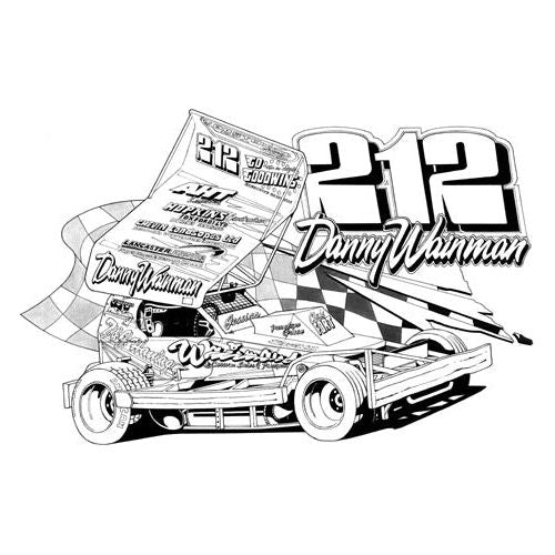 Brisca F1 #212 Danny Wainman Caricature Print Prints Stock Car & Banger Toy Tracks