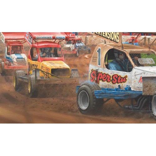 The Maestro Super Stu (Limited Edition) Print Prints Stock Car & Banger Toy Tracks