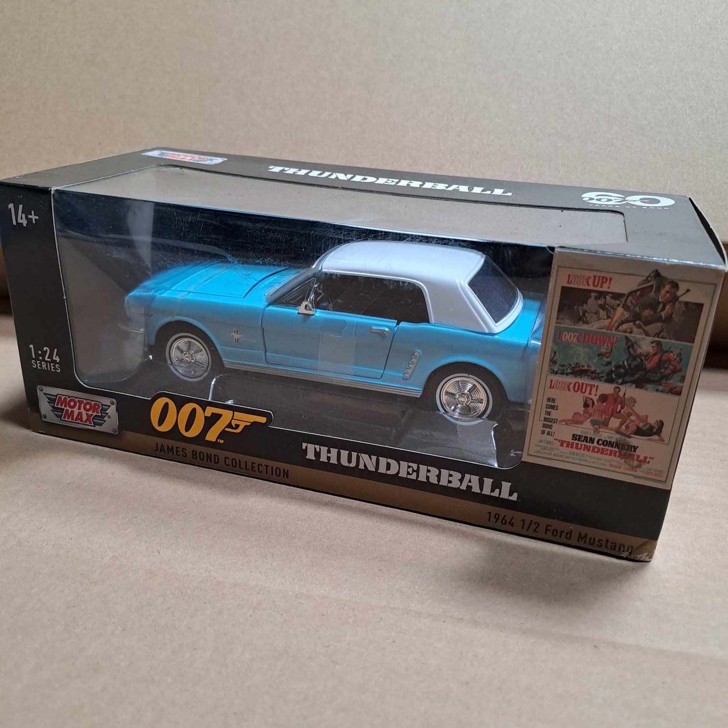Ford Mustang 1964 Thunderball James Bond Collection 1/24 Scale Cars Stock Car & Banger Toy Tracks