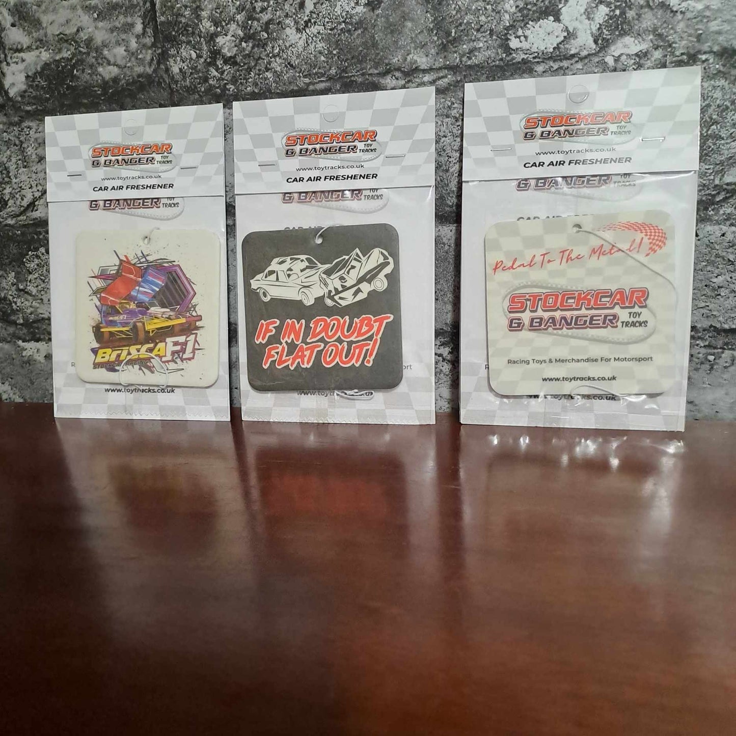 If In Doubt Flat Out! Vehicle Air Freshener Air Freshener Stock Car & Banger Toy Tracks