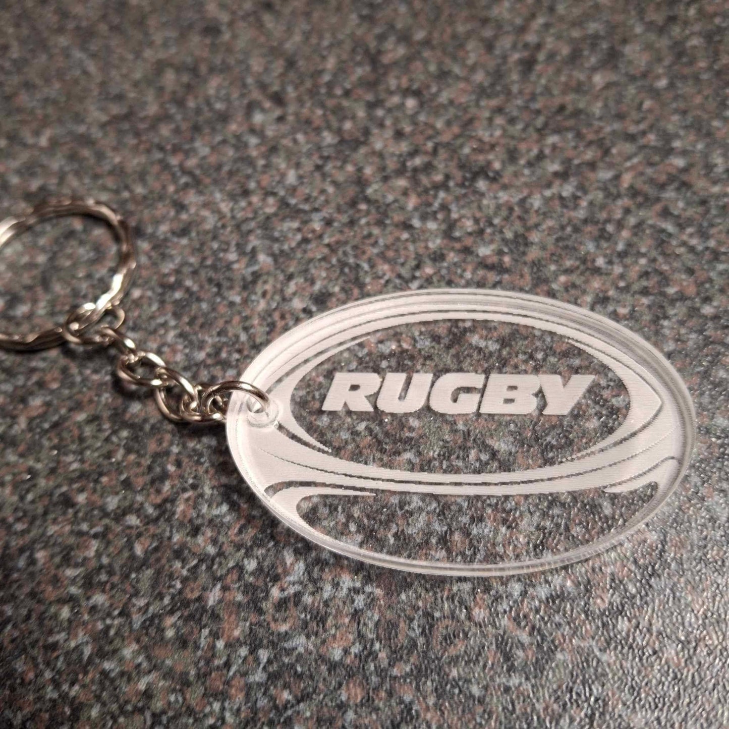 Rugby Ball Keyring