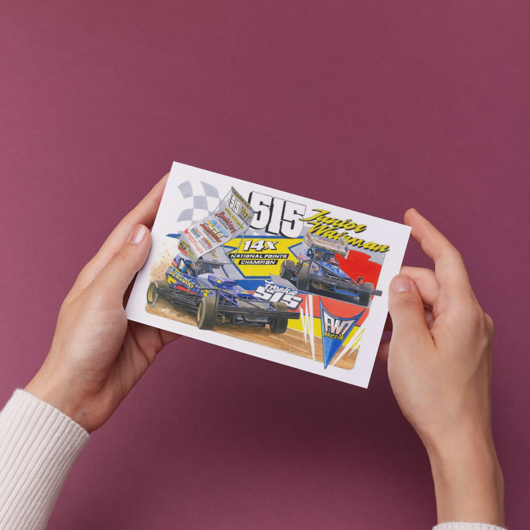 Brisca F1 Sticker #515 Frankie Wainman Junior Tarmac and Shale Cars Stickers Stock Car & Banger Toy Tracks