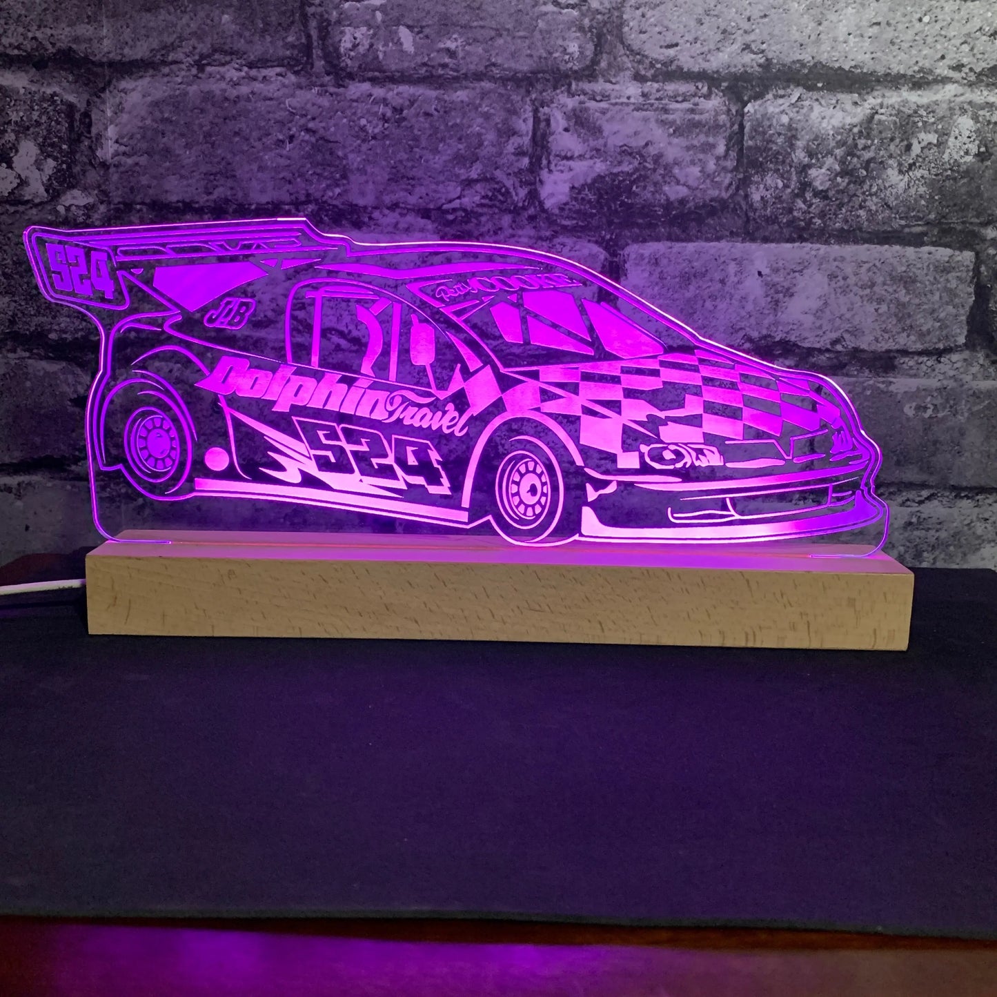 #524 Perry Cooke National Hot Rod Night Light Night Light Stock Car & Banger Toy Tracks