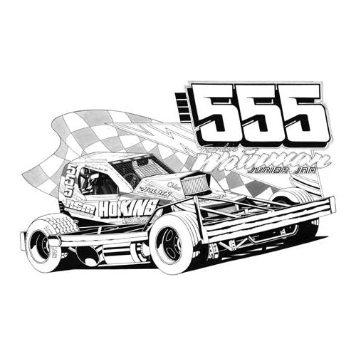 Brisca F1 #555 Frankie Wainman Junior Junior Caricature Print Prints Stock Car & Banger Toy Tracks