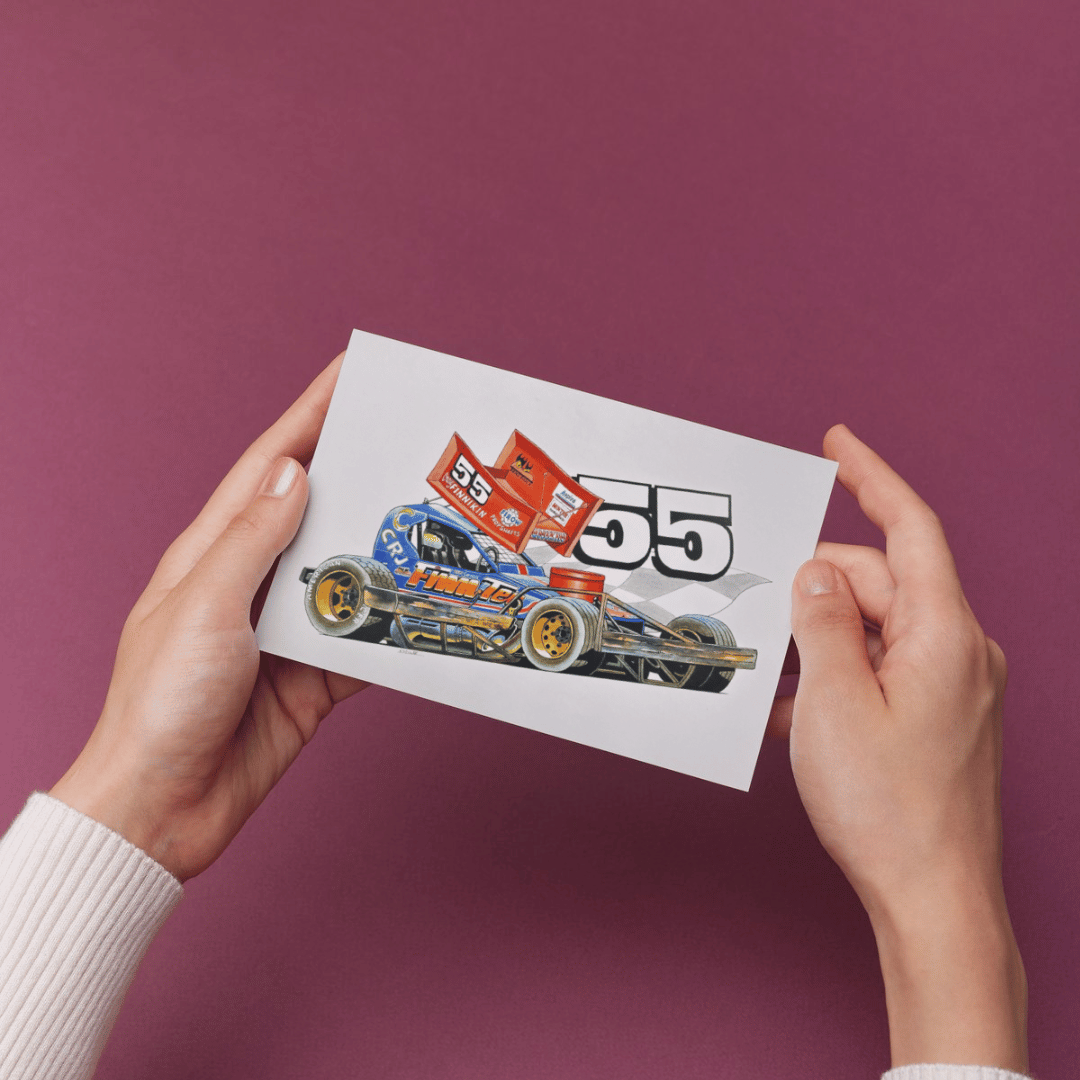 Brisca F1 Sticker #55 Craig Finnikin Stickers Stock Car & Banger Toy Tracks