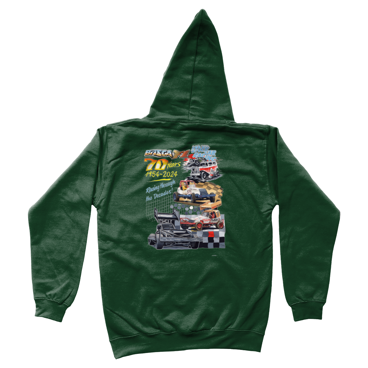 70 Years of Brisca F1 Hoodie - Children's Sizes - Stock Car & Banger Toy Tracks - Clothing