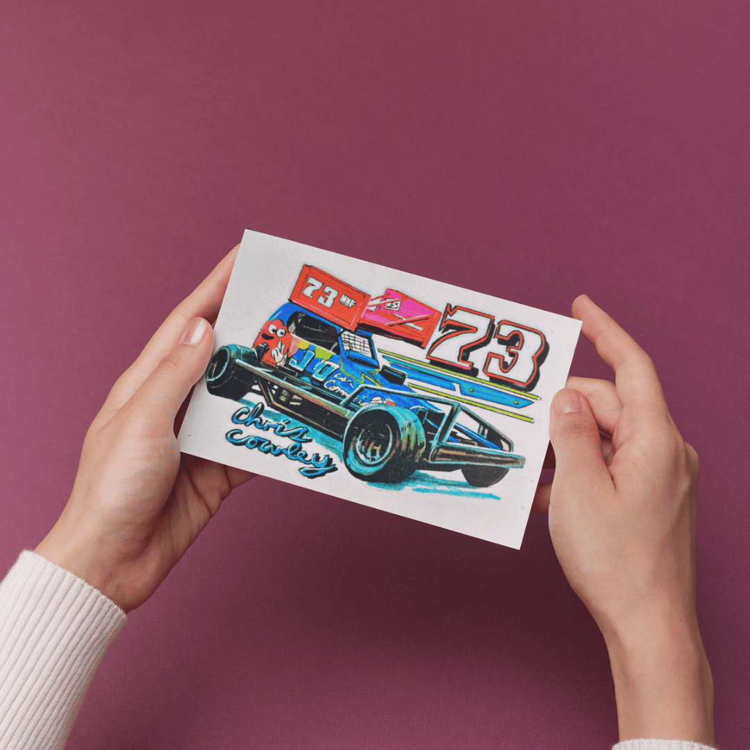 Brisca F1 Sticker #73 Chris Cowley Stickers Stock Car & Banger Toy Tracks