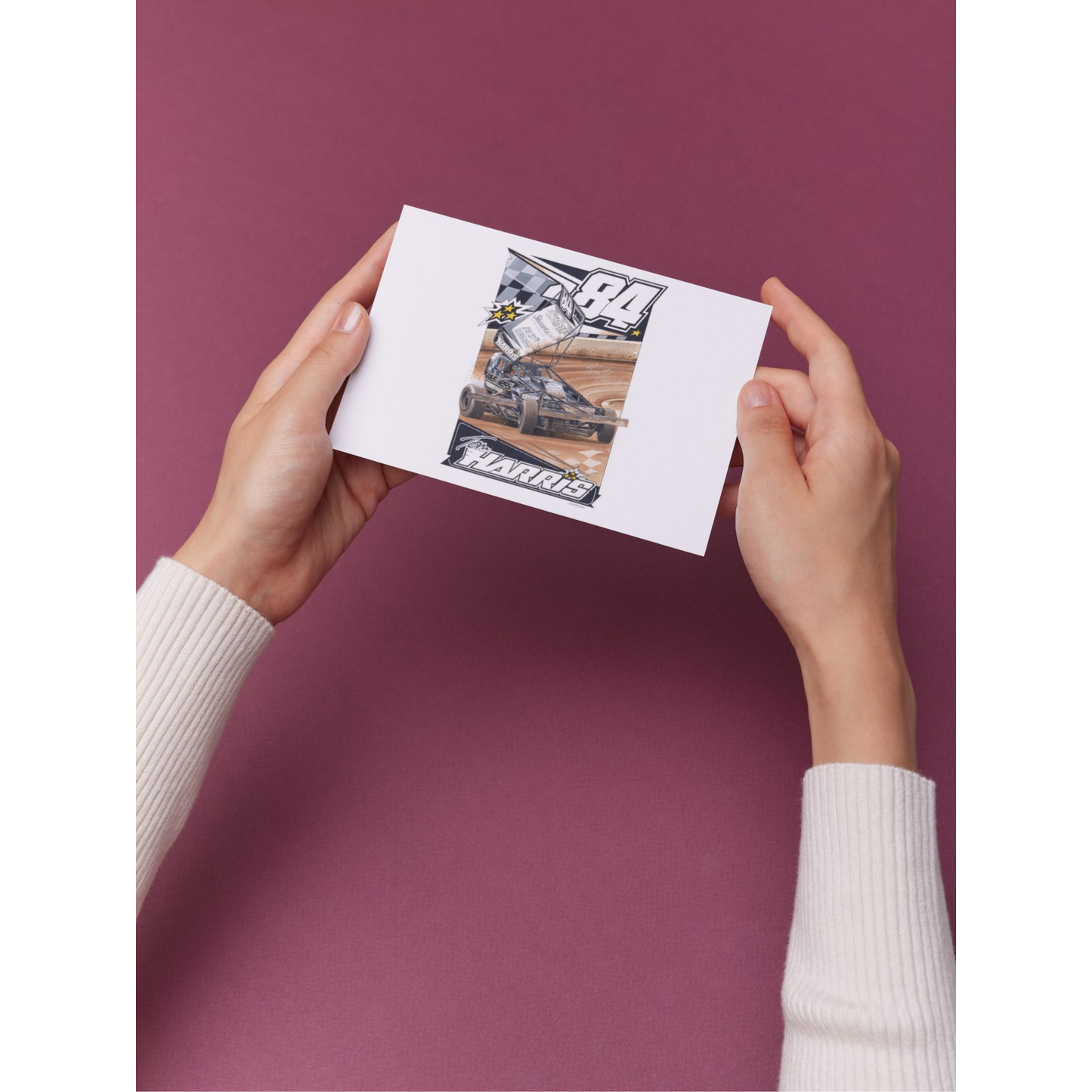 Brisca F1 Sticker #84 Tom Harris Stickers Stock Car & Banger Toy Tracks