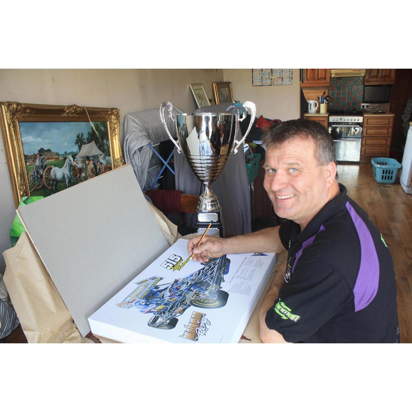 Brisca F1 #515 FWJ Tarmac (Limited Edition Option) Print Prints Stock Car & Banger Toy Tracks