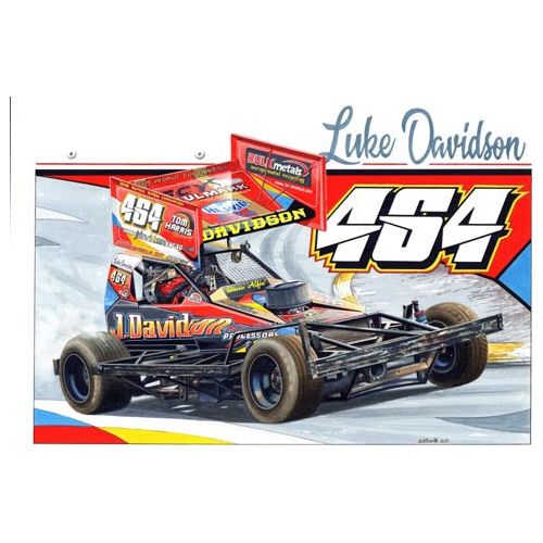 Brisca F1 #464 Luke Davidson Serious Print Prints Stock Car & Banger Toy Tracks