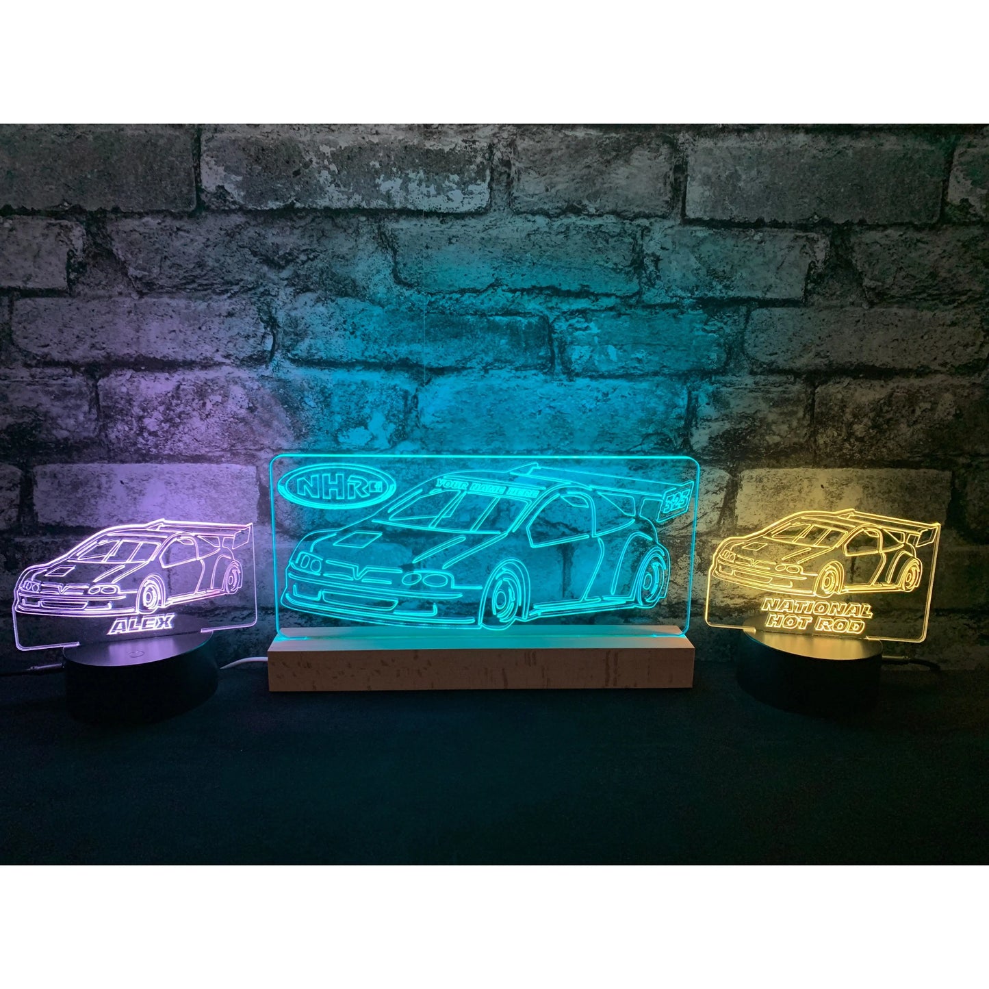 National Hot Rod LED Night Light Night Light Stock Car & Banger Toy Tracks