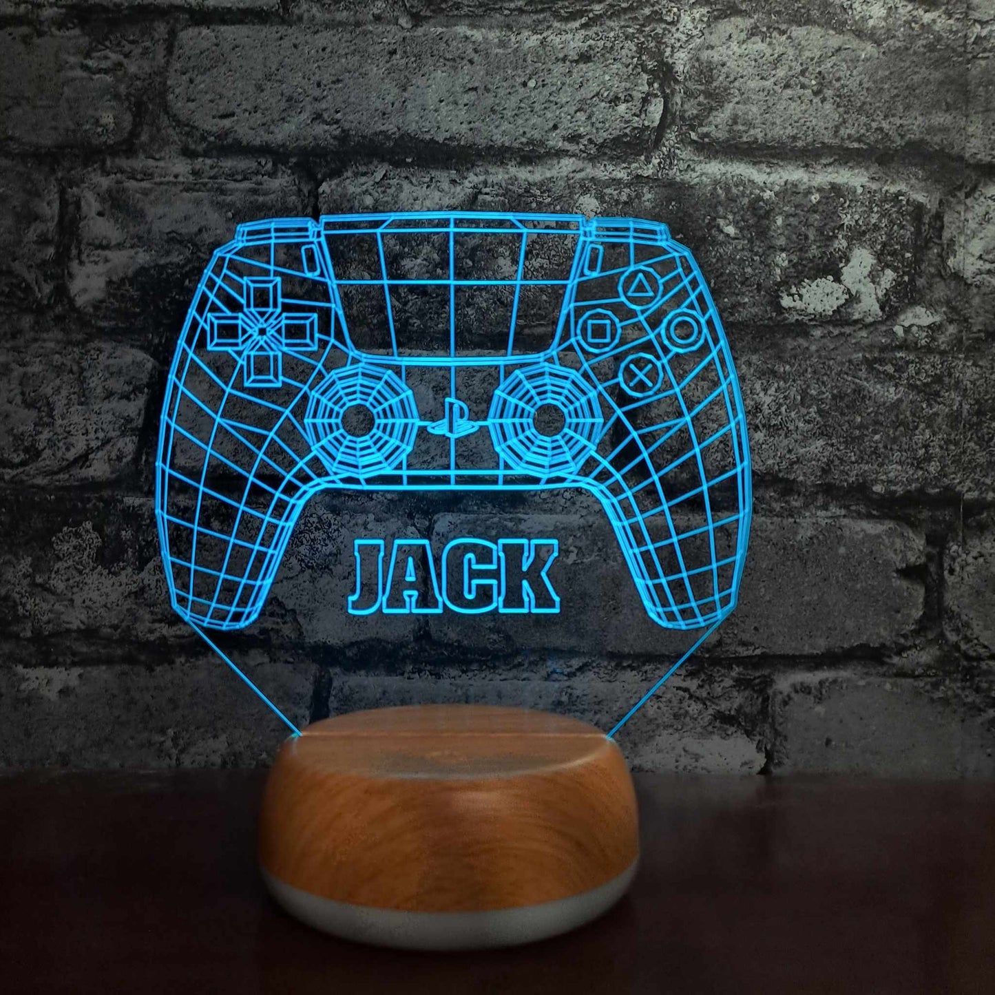 Personalised PlayStation Controller LED Lamp Night Light Night Light Stock Car & Banger Toy Tracks
