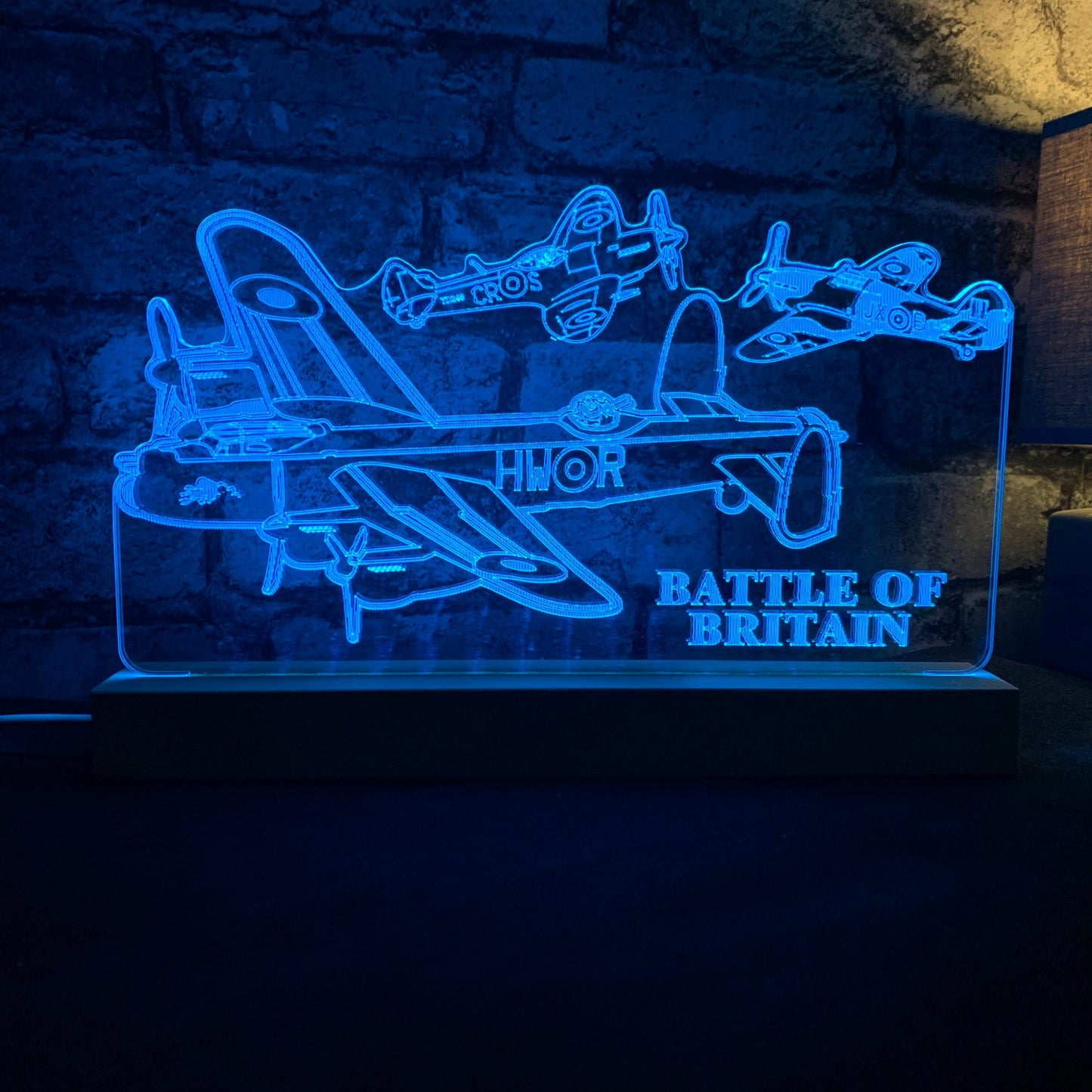 Battle of Britain Aircraft LED Lamp Night Light Night Light Stock Car & Banger Toy Tracks