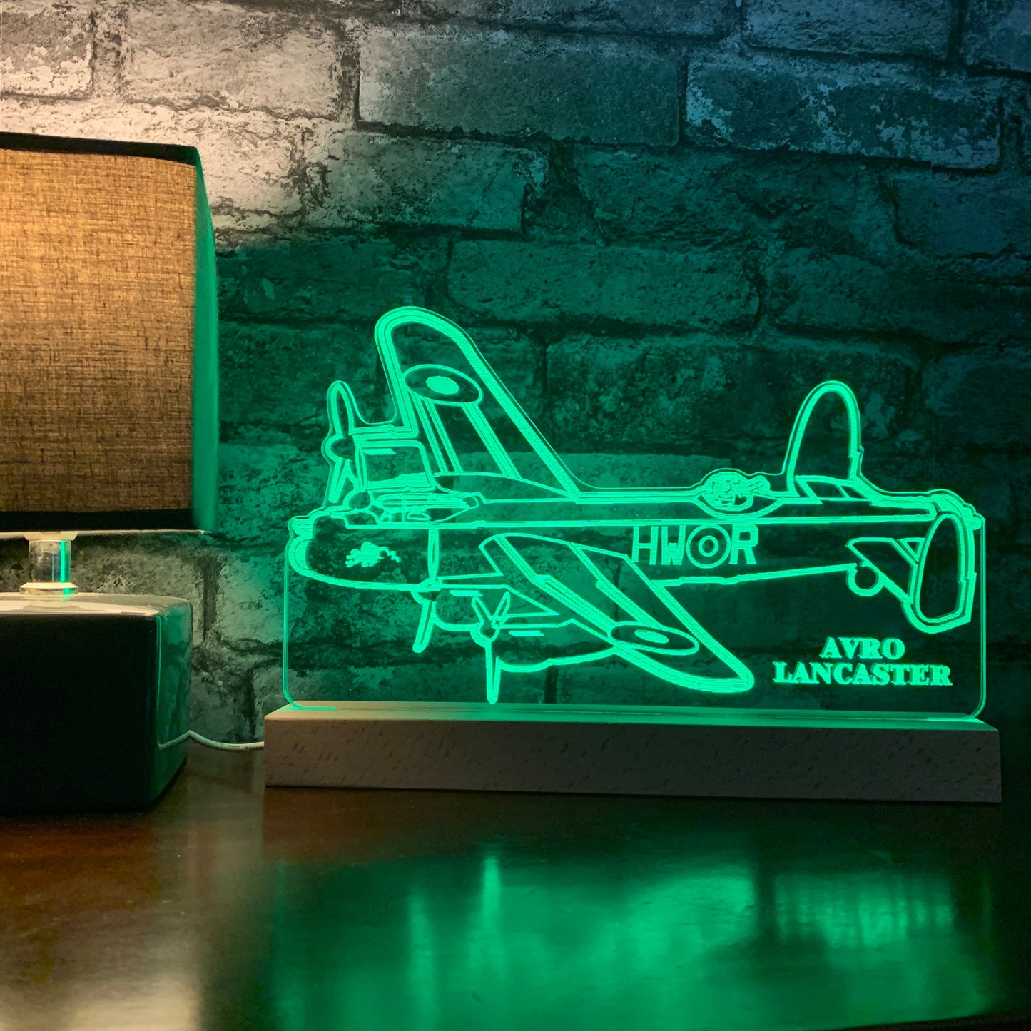 Avro Lancaster Bomber LED Lamp Night Light Night Light Stock Car & Banger Toy Tracks