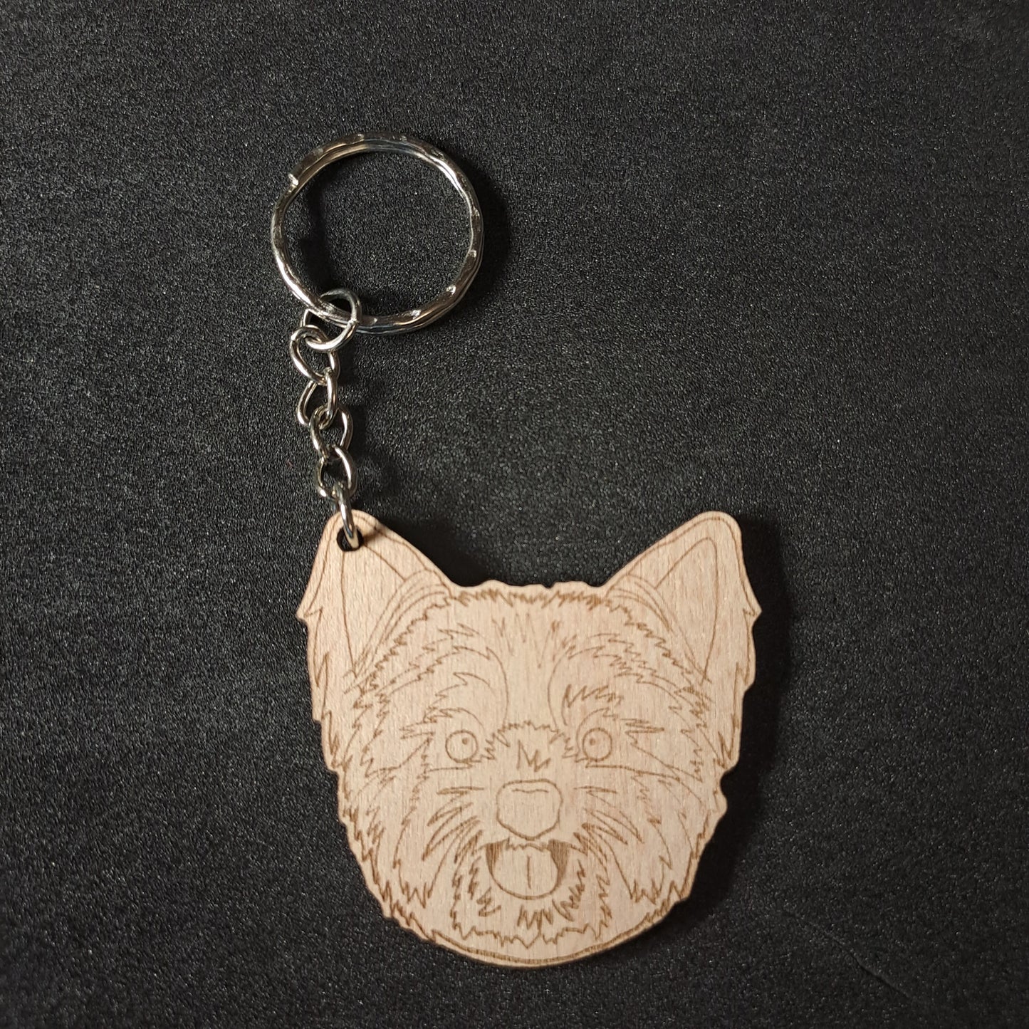 Yorkshire Terrier Keyring Key Ring Stock Car & Banger Toy Tracks