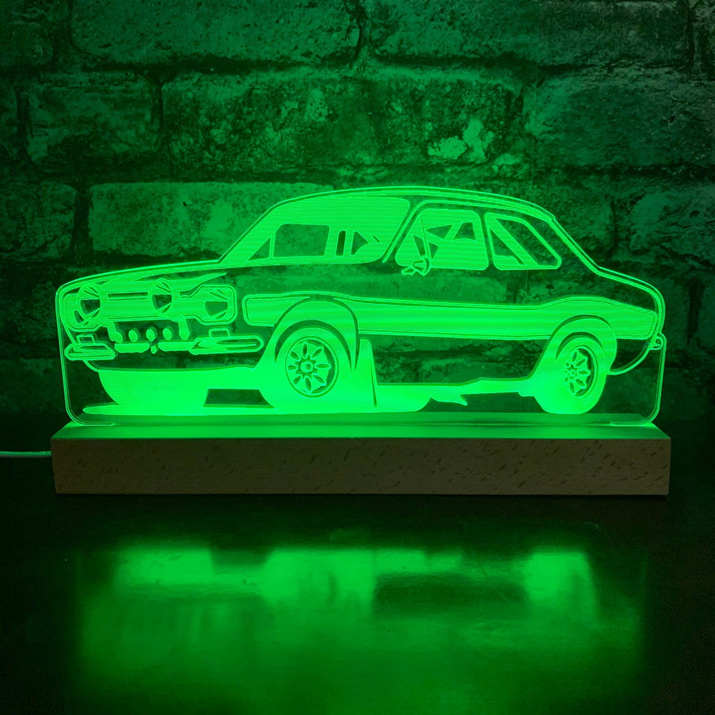 Mk1 Escort Night Light, LED Lamp Night Light Night Light Stock Car & Banger Toy Tracks