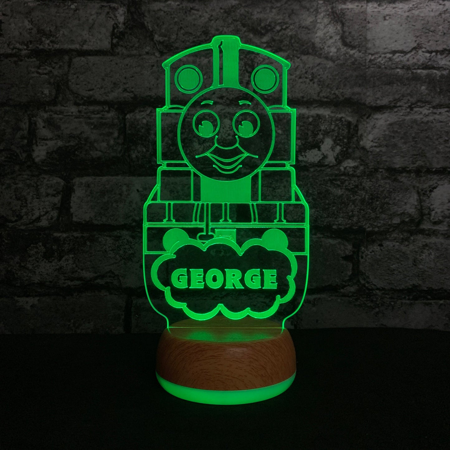 Personalised Thomas the Tank Engine LED Lamp Night Light Night Light Stock Car & Banger Toy Tracks