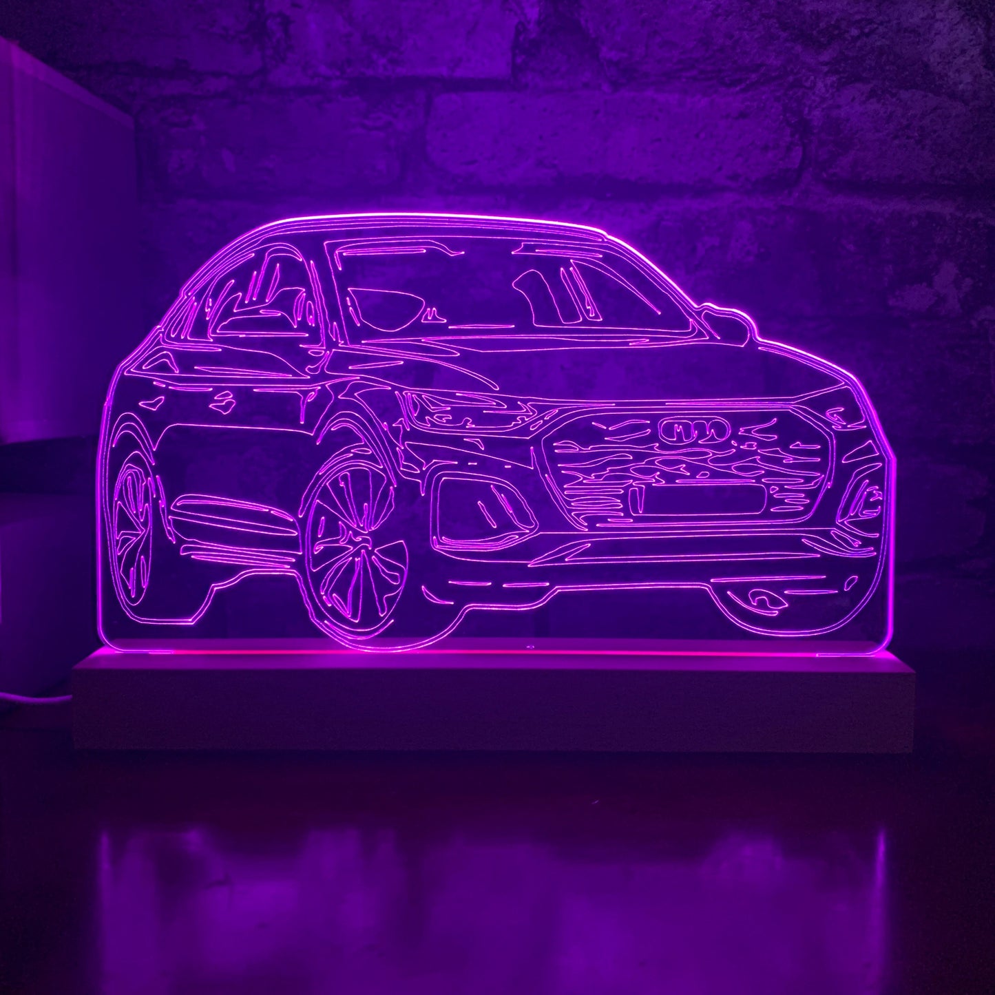 Sports Car Q5 LED Lamp Night Light Night Light Stock Car & Banger Toy Tracks