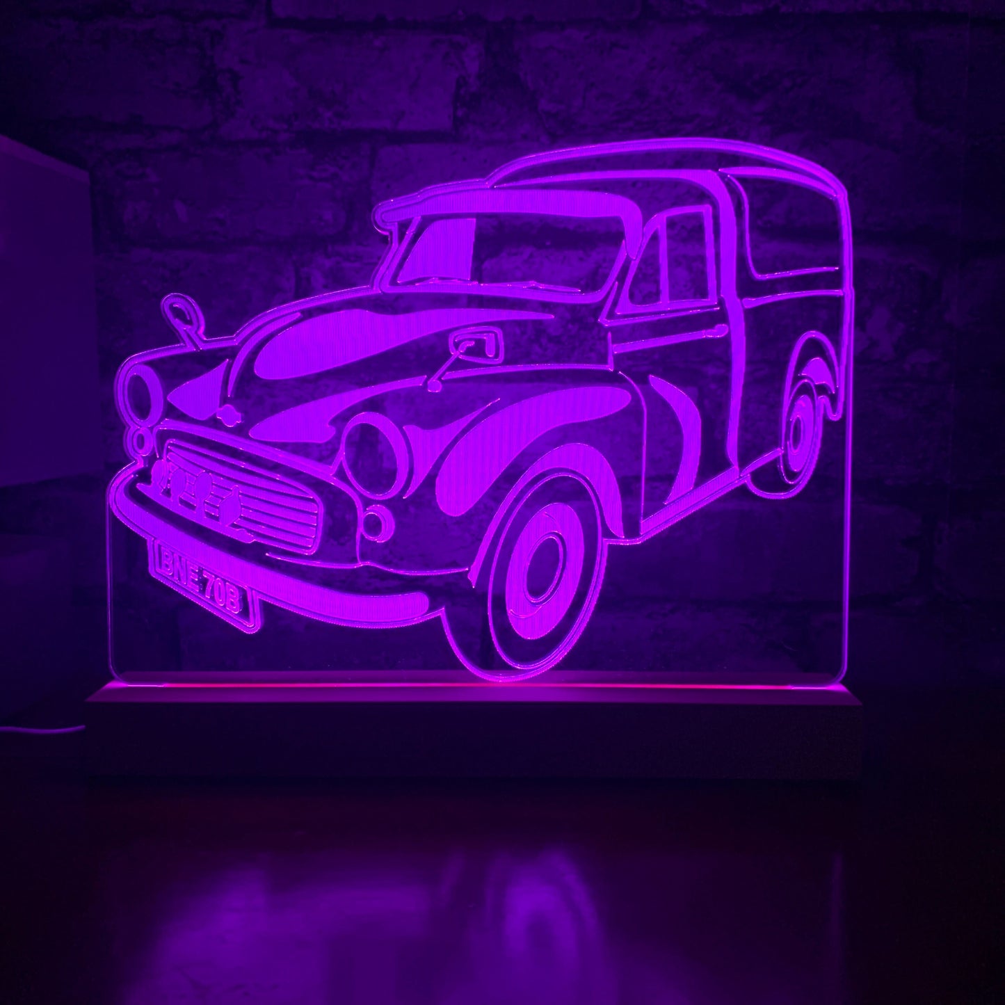 Morris Minor Van Night Light, LED Lamp Night Light Night Light Stock Car & Banger Toy Tracks