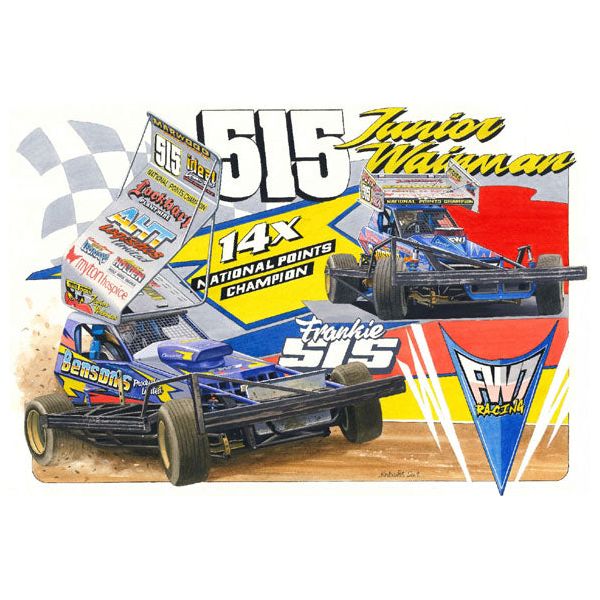 Brisca F1 #515 FWJ Shale and Tarmac Print Prints Stock Car & Banger Toy Tracks