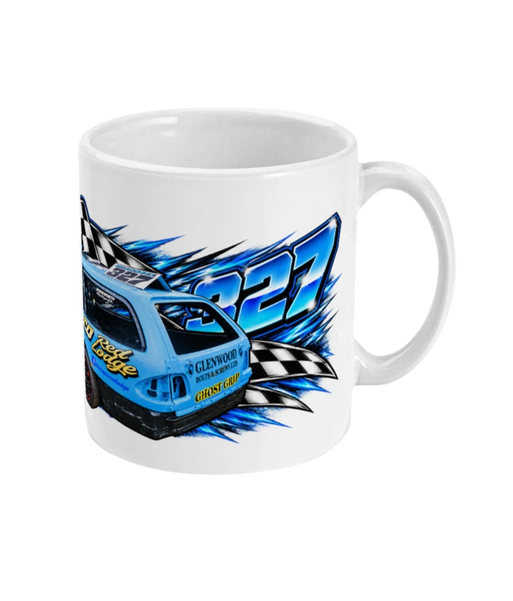 Mickey Maskell #327 Banger Racing Mug – right view