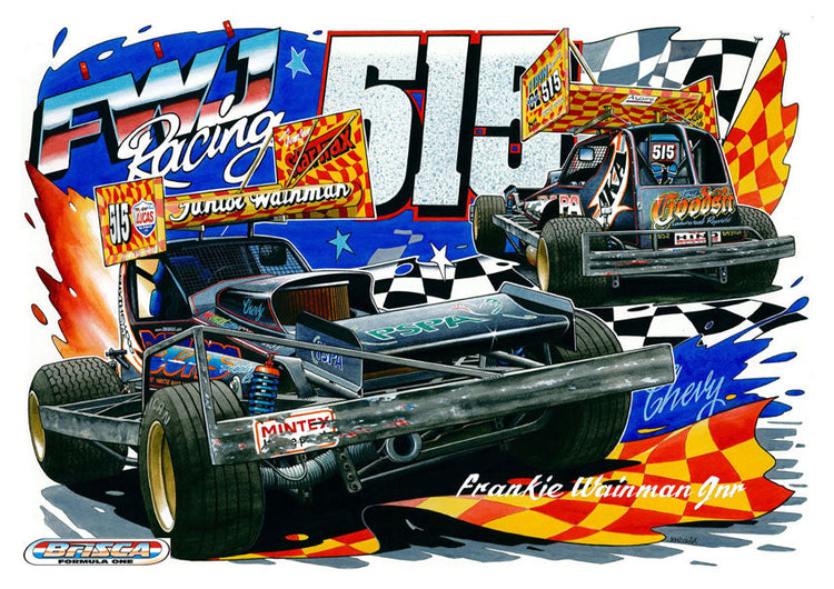 Keith Davies Prints Stock Car & Banger Toy Tracks