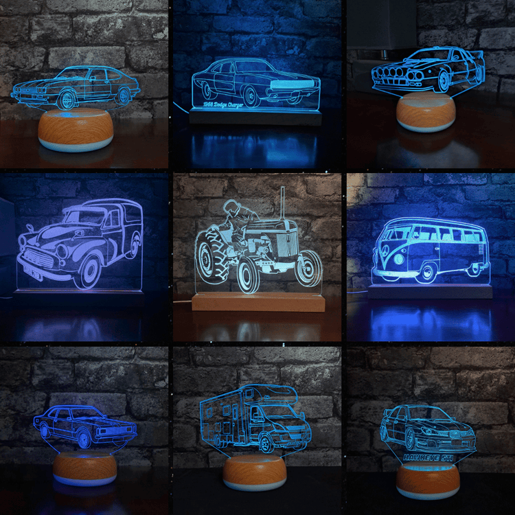 Vehicle Night Lights Stock Car & Banger Toy Tracks