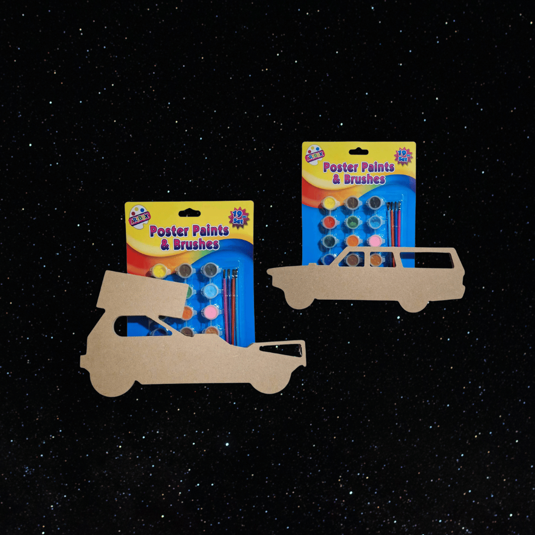 Paint-Your-Own-Kit Stock Car & Banger Toy Tracks