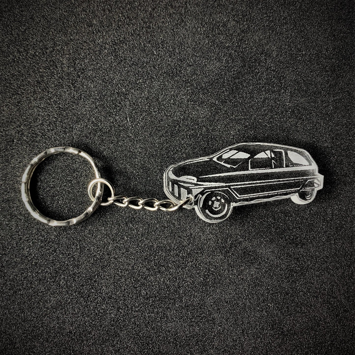 1300 Saloon Stock Car Keyring - Key Ring - Stock Car & Banger Toy Tracks