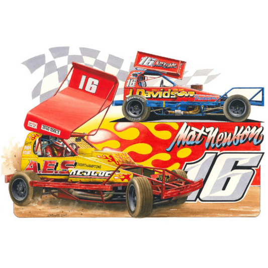 Brisca F1 Sticker #16 Mat Newson