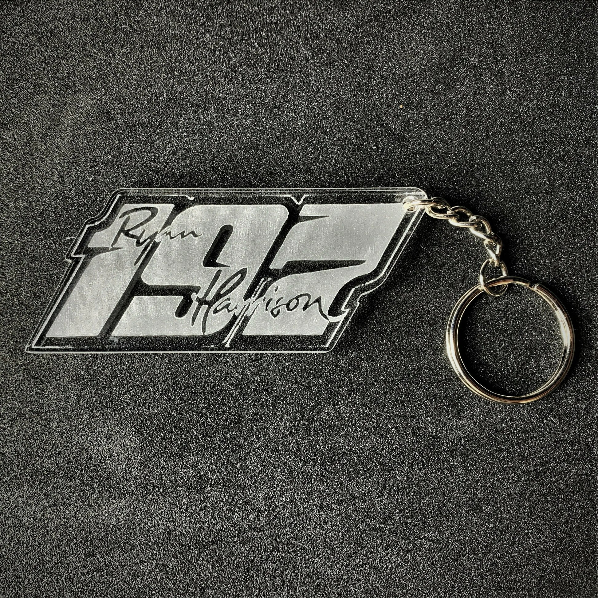 #197 Ryan Harrison Key Ring - Key Ring - Stock Car & Banger Toy Tracks