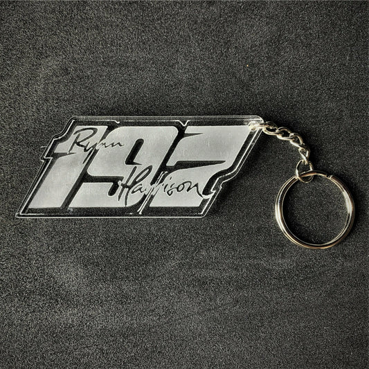 #197 Ryan Harrison Key Ring - Key Ring - Stock Car & Banger Toy Tracks