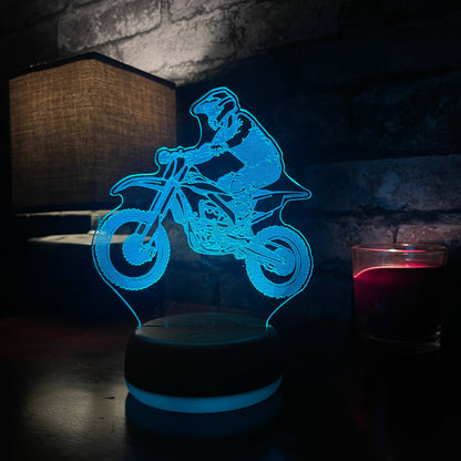 Motocross Bike LED Lamp Night Light