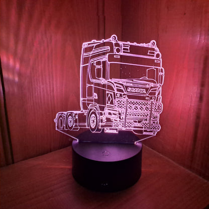 Scania Lorry LED Lamp Night Light