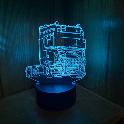 Scania Lorry LED Lamp Night Light