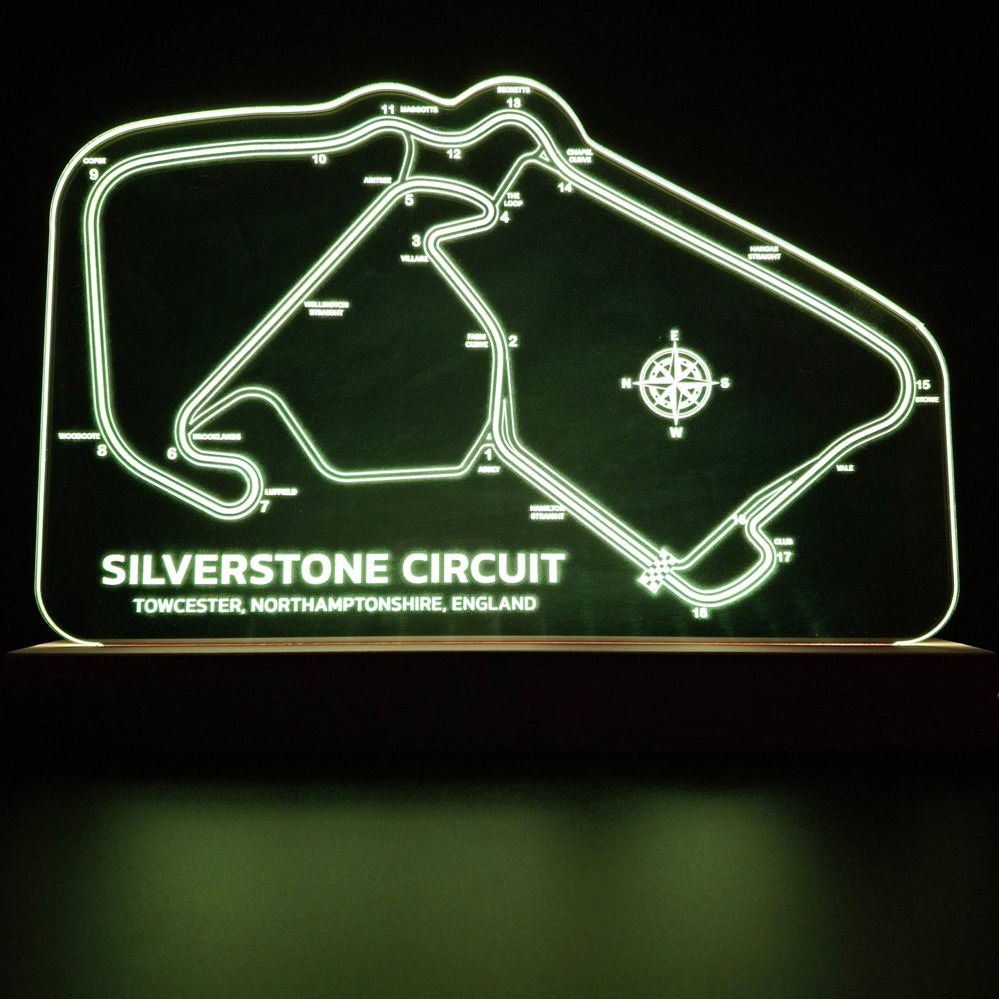 Silverstone Circuit LED Night Light