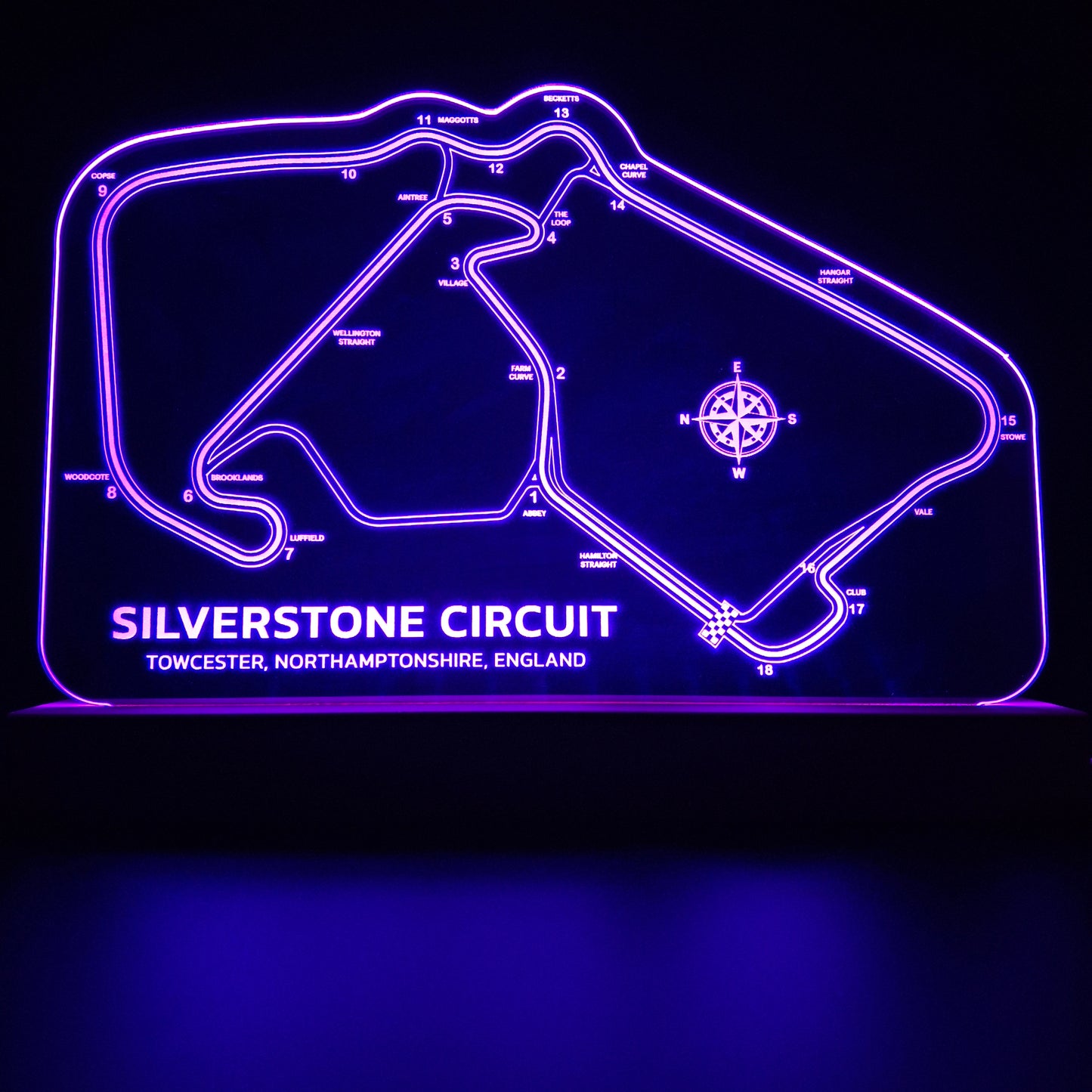 Silverstone Circuit LED Night Light