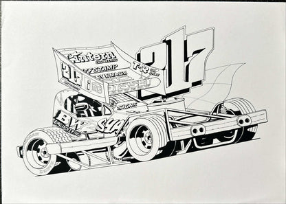 Brisca F1 #217 Lee Fairhurst Caricature Print