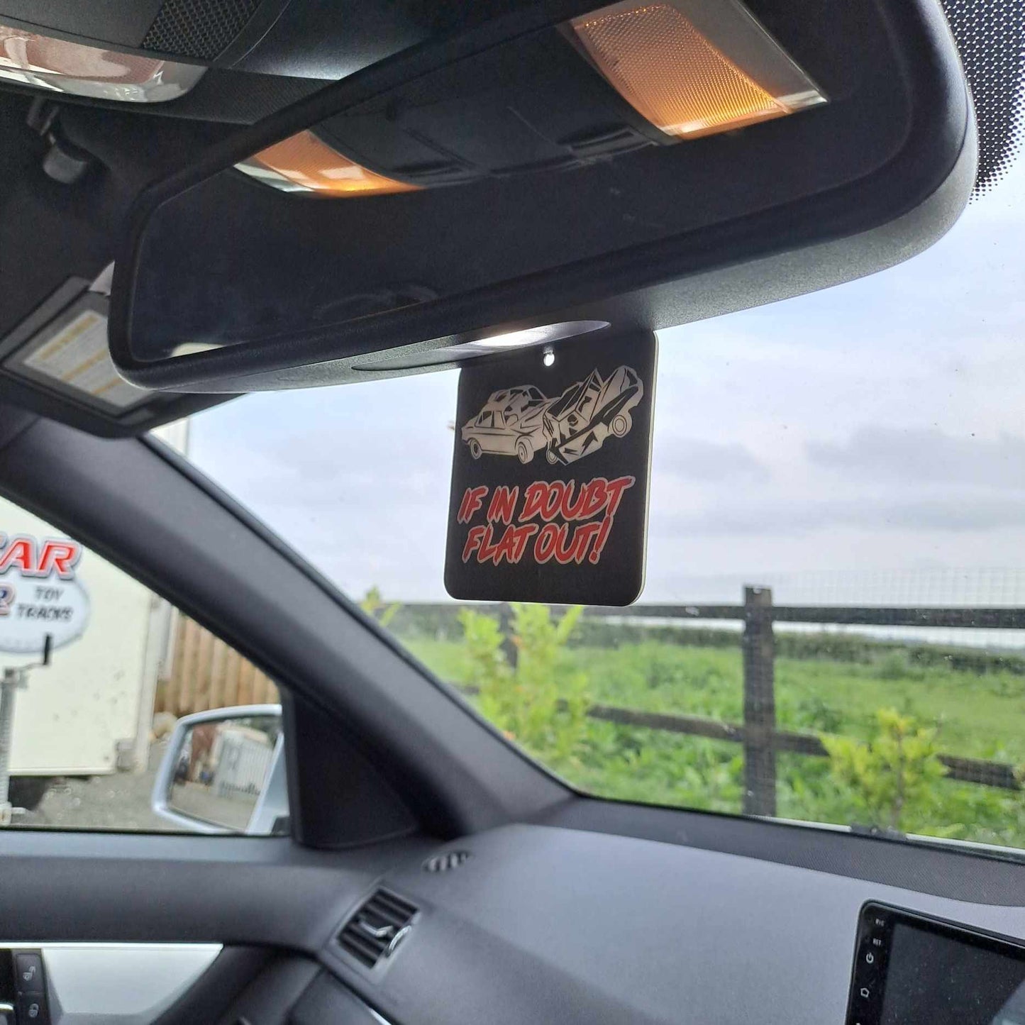 If In Doubt Flat Out! Vehicle Air Freshener