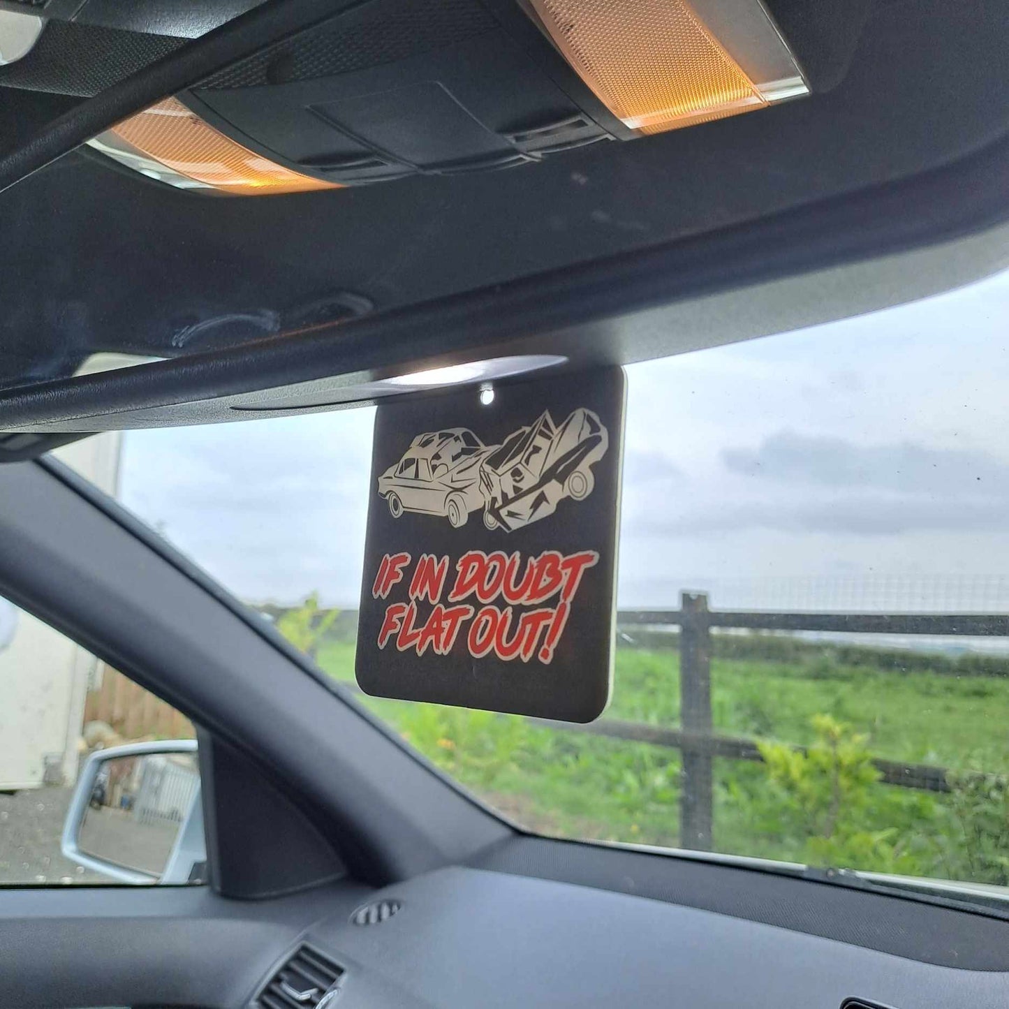 If In Doubt Flat Out! Vehicle Air Freshener