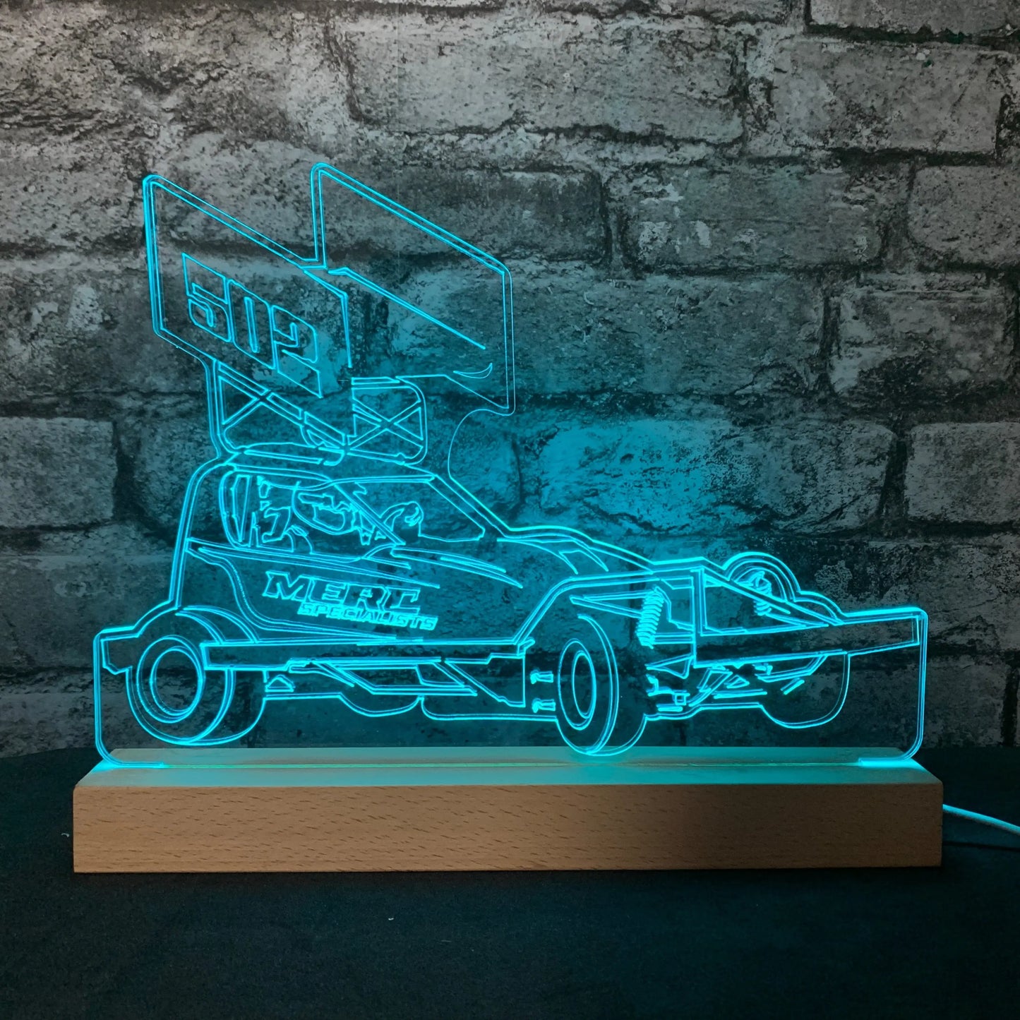 #502 Ricky Wilson Brisca F1 Night Light  Night Light Stock Car & Banger Toy Tracks