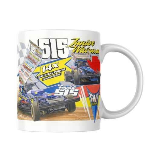 Brisca F1 #515 with Both Shale and Tarmac White Mug