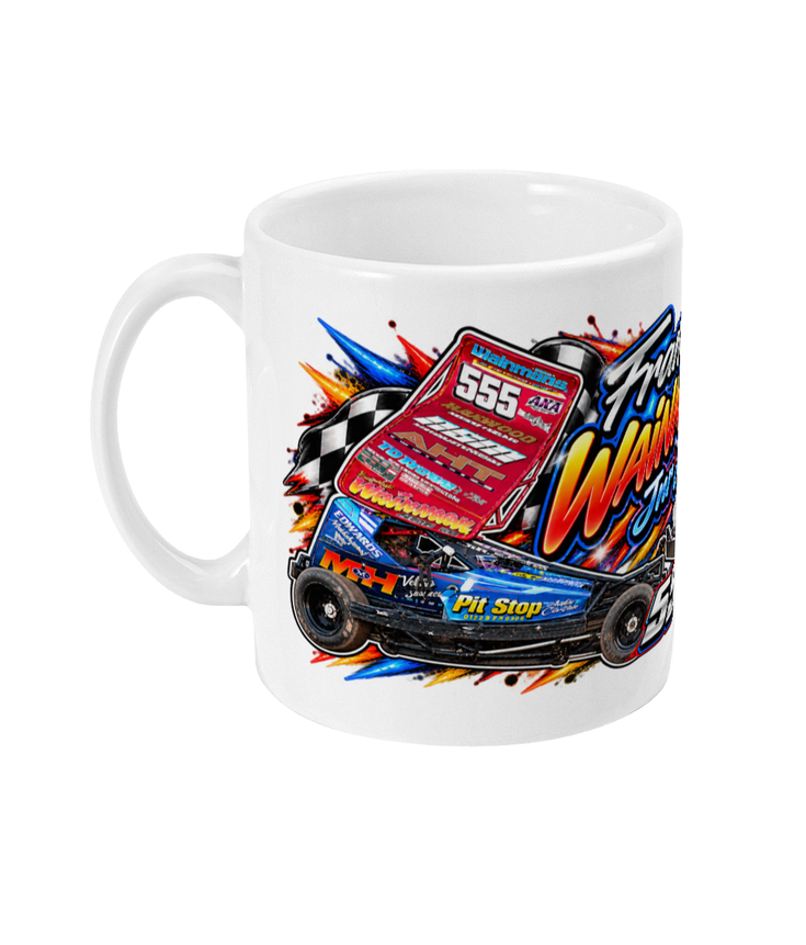555 Frankie Wainman Jnr Jnr Brisca F1 mug – left view