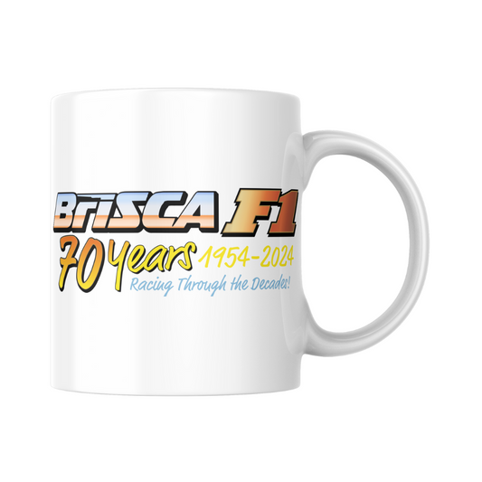 Brisca F1 70 years White Mug