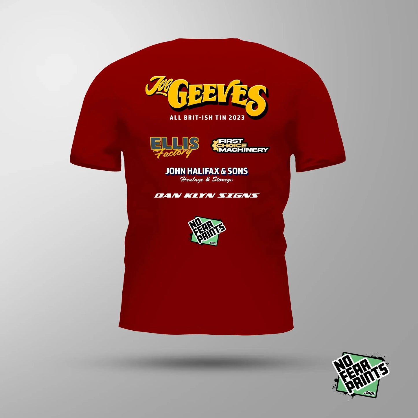 611 Joe Geeves Official Banger T-Shirt  Tee Shirt Stock Car & Banger Toy Tracks