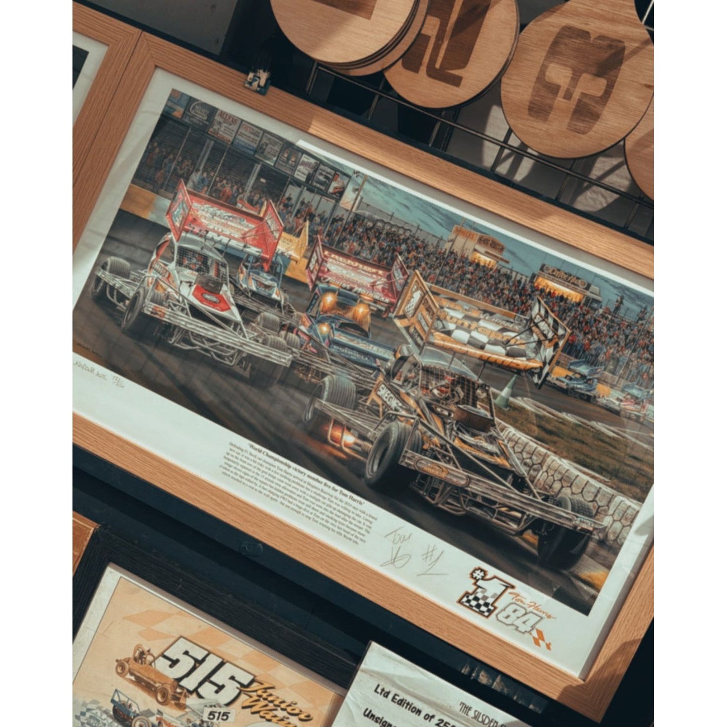 World Championship victory No 5 for Tom Harris (Limited Edition) Print