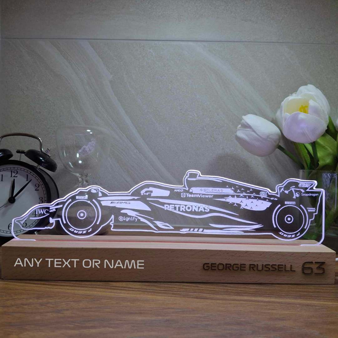 George Russell Mercedes 2025 LED Lamp Light